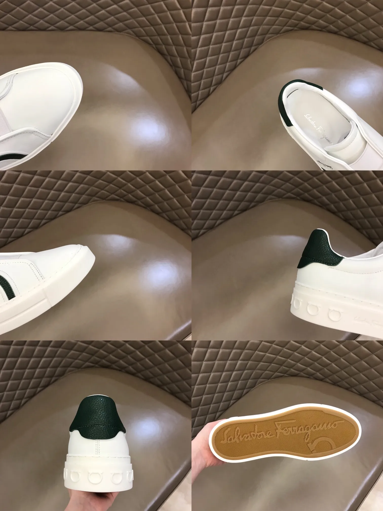 p400【Salvatore Ferraga**】New men's low-top casual shoes! Top-quality cow products, original lasts, made of imported cowhide, first-class texture, first-layer sheepskin lining! Original outsole! The details are exquisite and the style is versatile and upscale! Decorated with a three-dimensional Gancini logo, the back of the tongue and lace-up piping add a pop of color. The high-tech sole features a holographic pattern and Gancini details, making it ideal for a practical yet stylish everyday look. Code number 38-44 (45 can be customized)